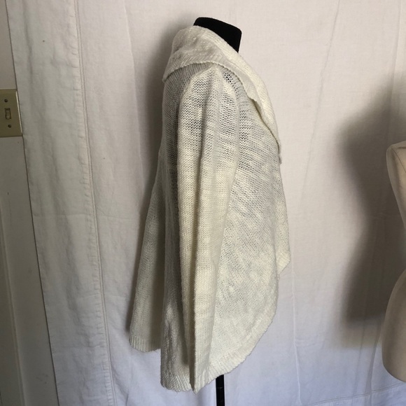 Belldini open front long cardigan cream duster size M - Picture 3 of 7